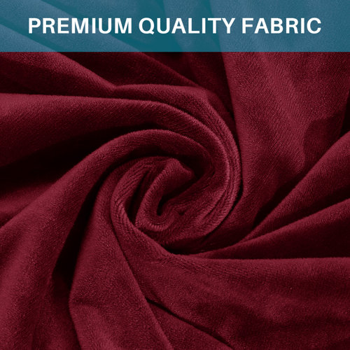 Latitude Run® Velvet Stretch 7Piece Sectional Sofa CoversReclining